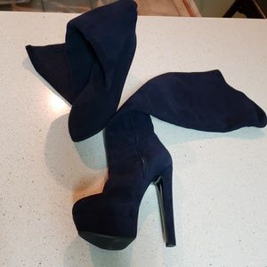 Nando Muzi Blue Suede Boots